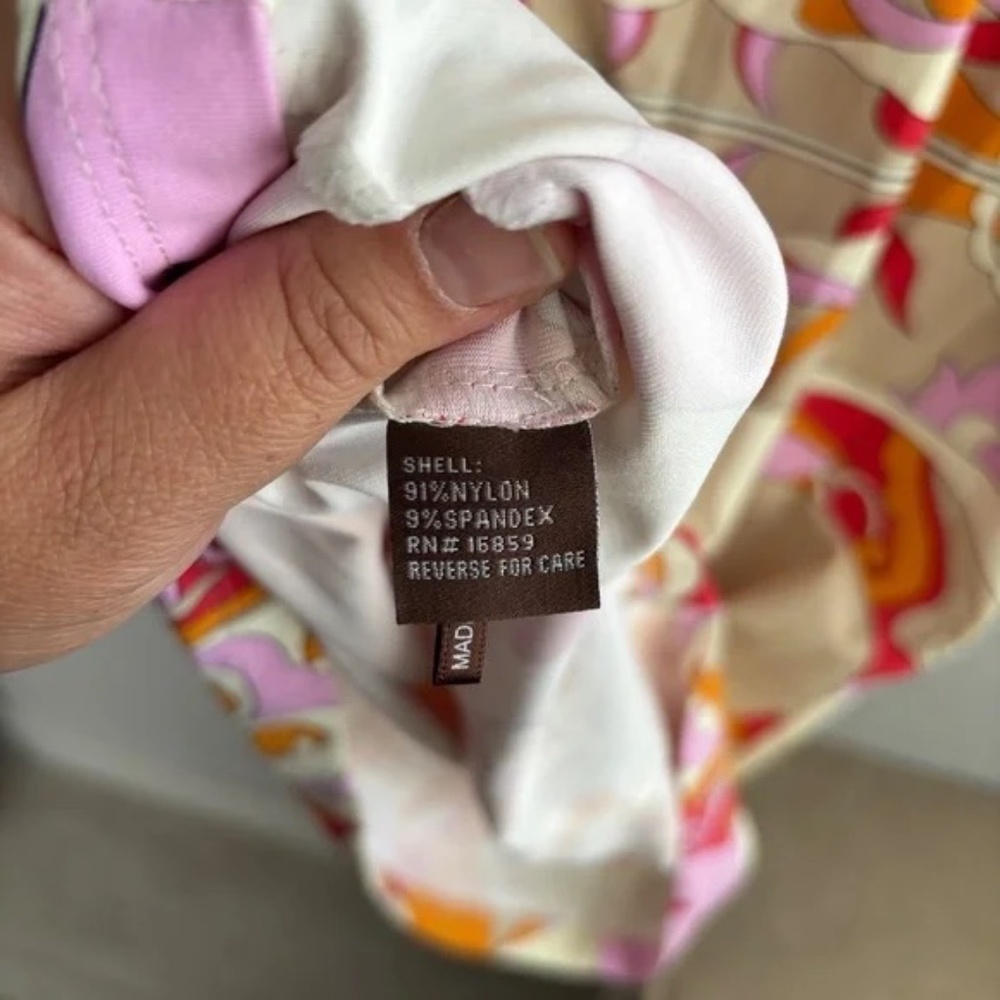 J.Mclaughlin Pink/Orange Patterned Sleeveless Nyl… - image 4